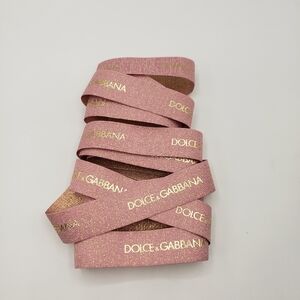 Dolce & Gabbana Pink Gold Ribbon